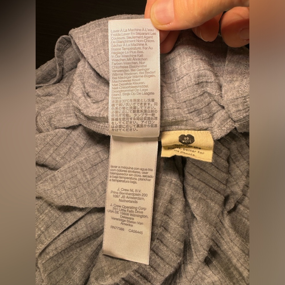 Madewell MWL Long Sleeve Mock Turtleneck Ribbed Shirt Loungewear Size 4X - Picture 9 of 10